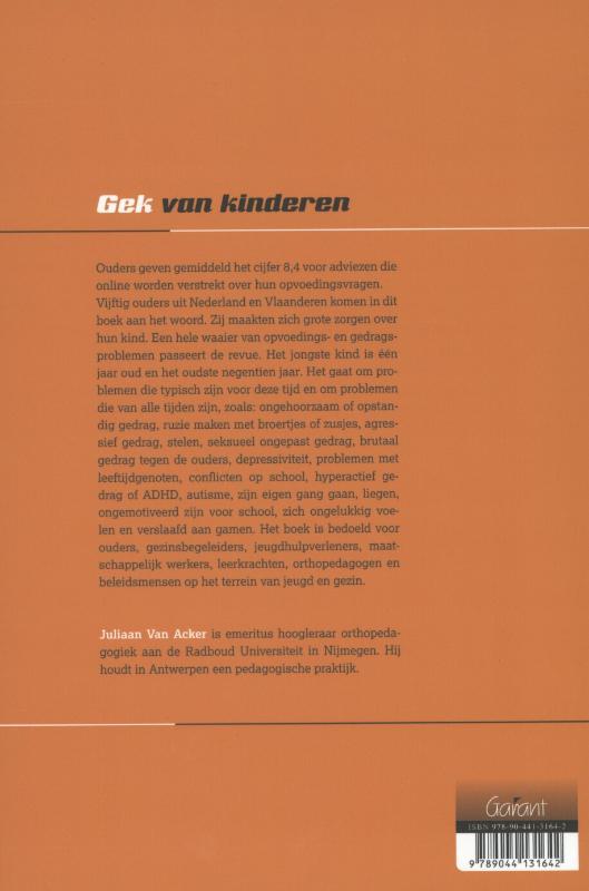 Gek van kinderen achterkant