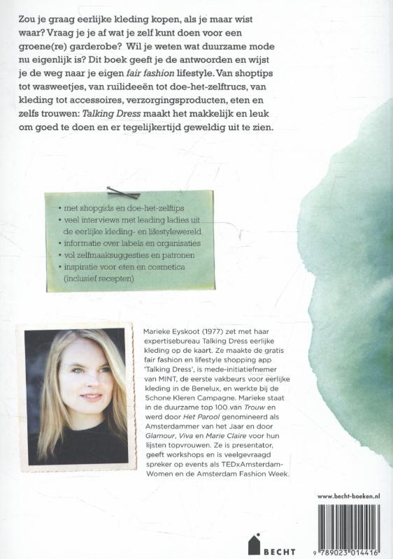 Talking dress achterkant