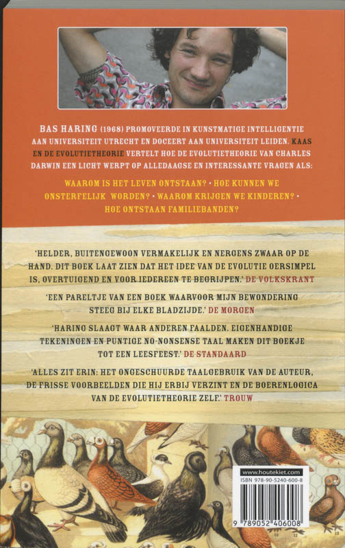 Kaas en de evolutietheorie achterkant