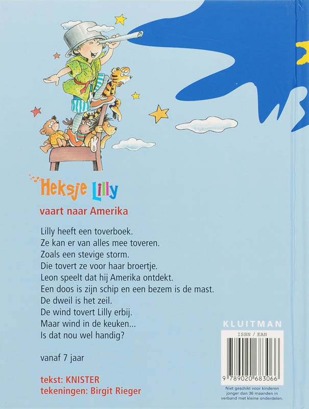 Heksje Lilly vaart naar Amerika achterkant