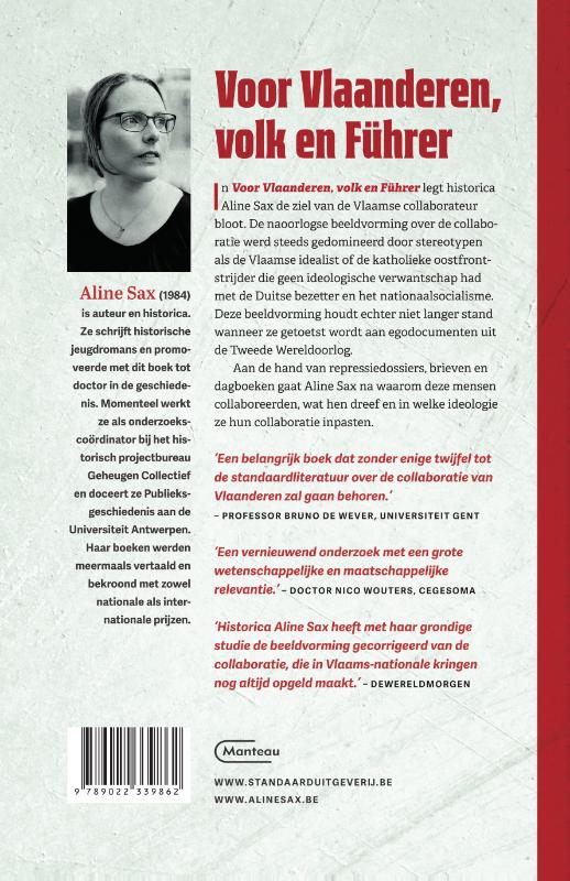 Voor Vlaanderen, volk en Führer achterkant