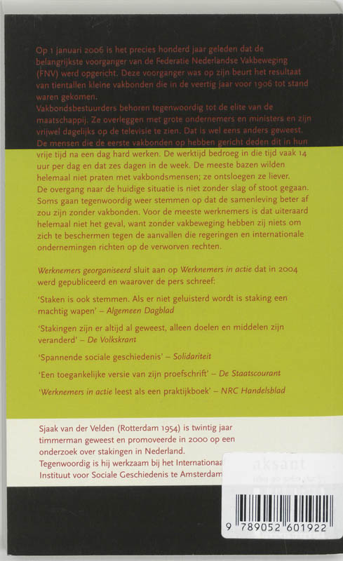 Werknemers georganiseerd achterkant