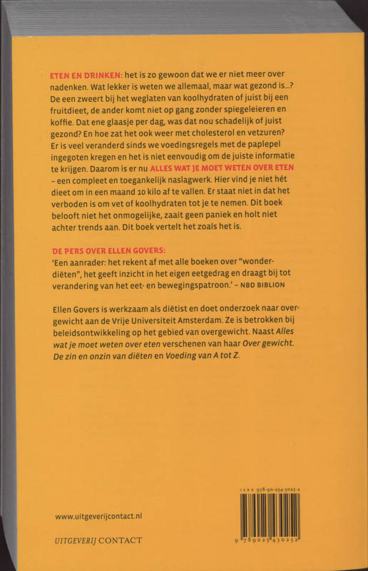 Alles Wat Je Moet Weten Over Eten Om Gezond, Mooi En Slank Te Worden achterkant