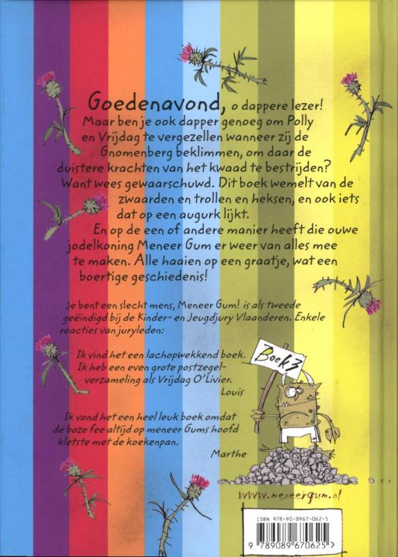 Meneer Gum en de Gnomen achterkant