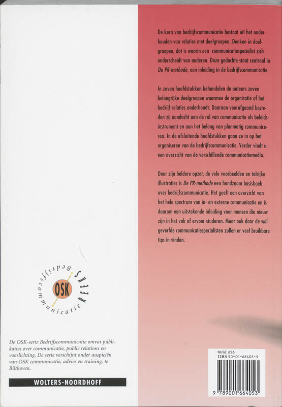 De PR-methode achterkant