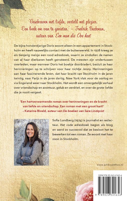 Het rode adresboek achterkant