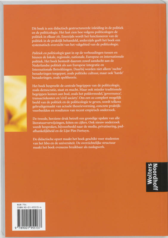 Politiek en politicologie achterkant