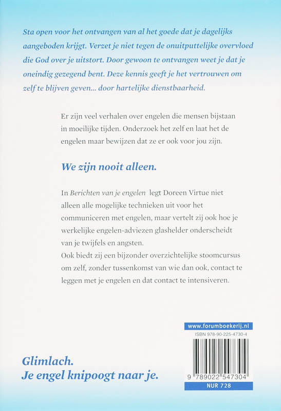 Berichten Van Je Engelen achterkant