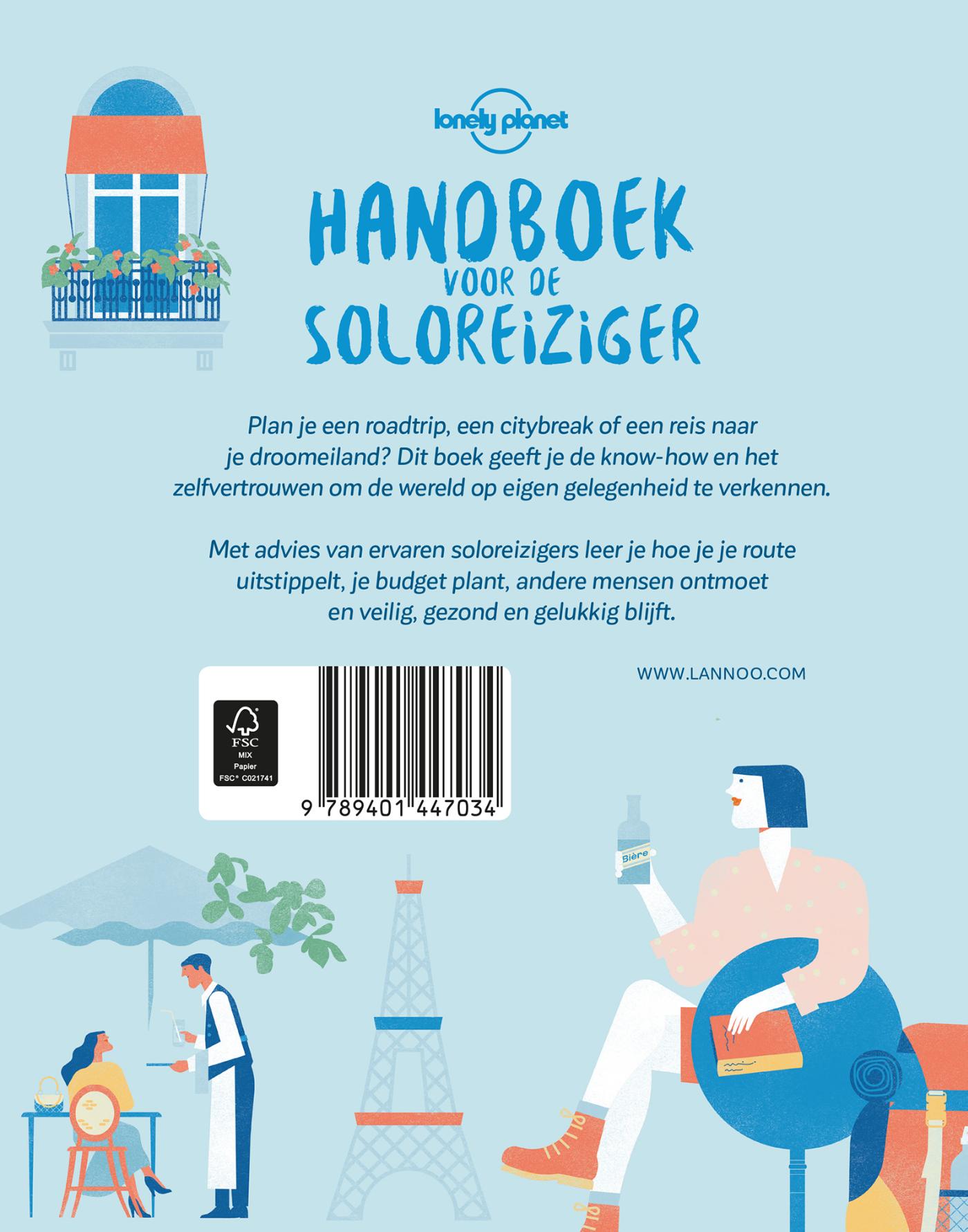 Handboek voor de soloreiziger achterkant