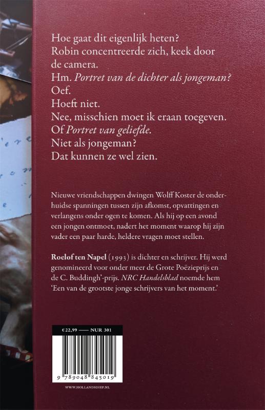 Een zoon van achterkant