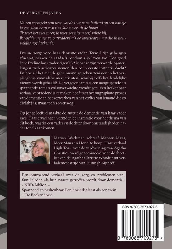 De vergeten jaren achterkant