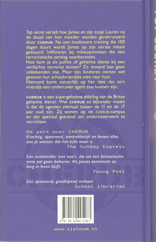 Cherub / 1 Top secret / Cherub / 1 achterkant