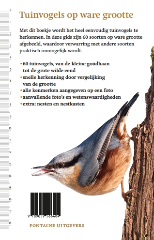 Tuinvogels op ware grootte achterkant