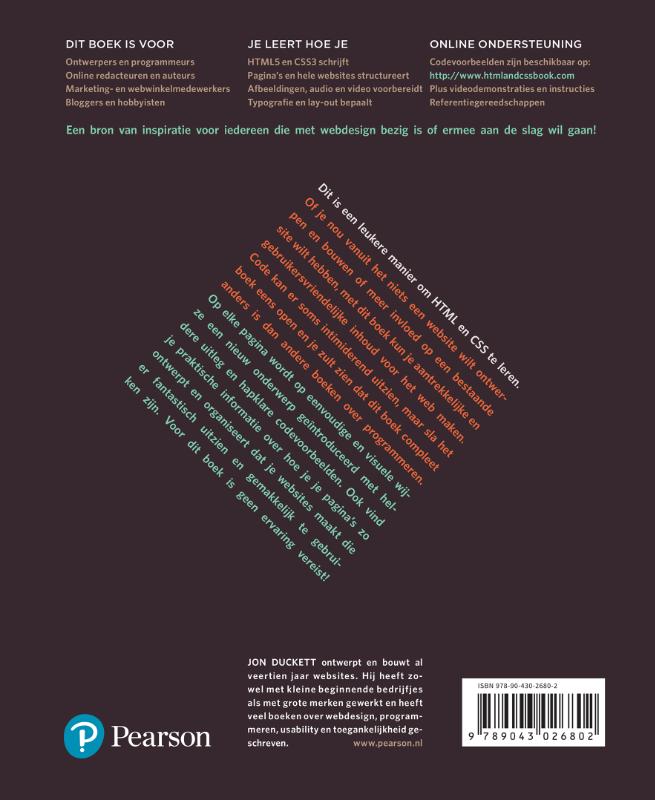 HTML en CSS - websites ontwerpen en bouwen achterkant