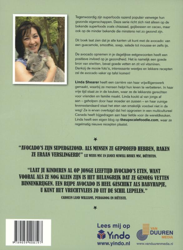Superfood: avocado achterkant