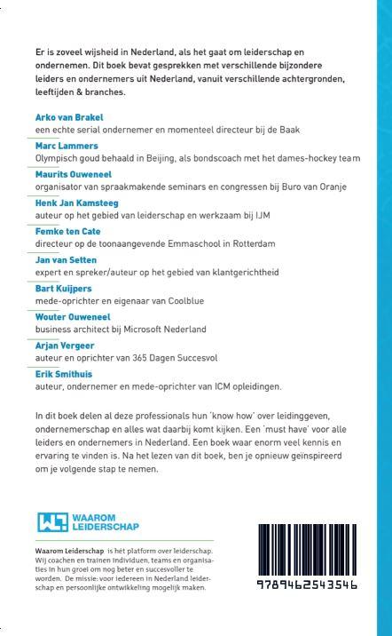 Leiderschap & ondernemen! achterkant