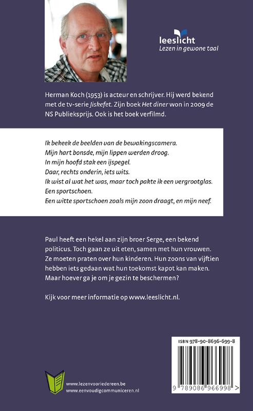 Leeslicht - Het diner achterkant