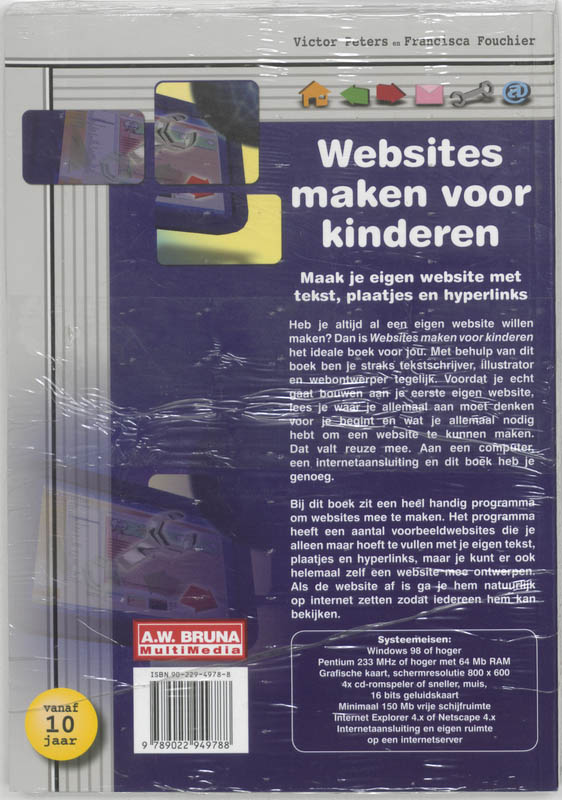 Websites Maken Voor Kinderen Incl Cdrom achterkant