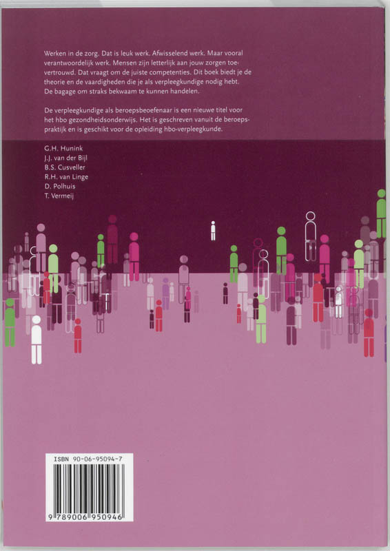 De Verpleegkundige Als Beroepsbeoefenaar achterkant