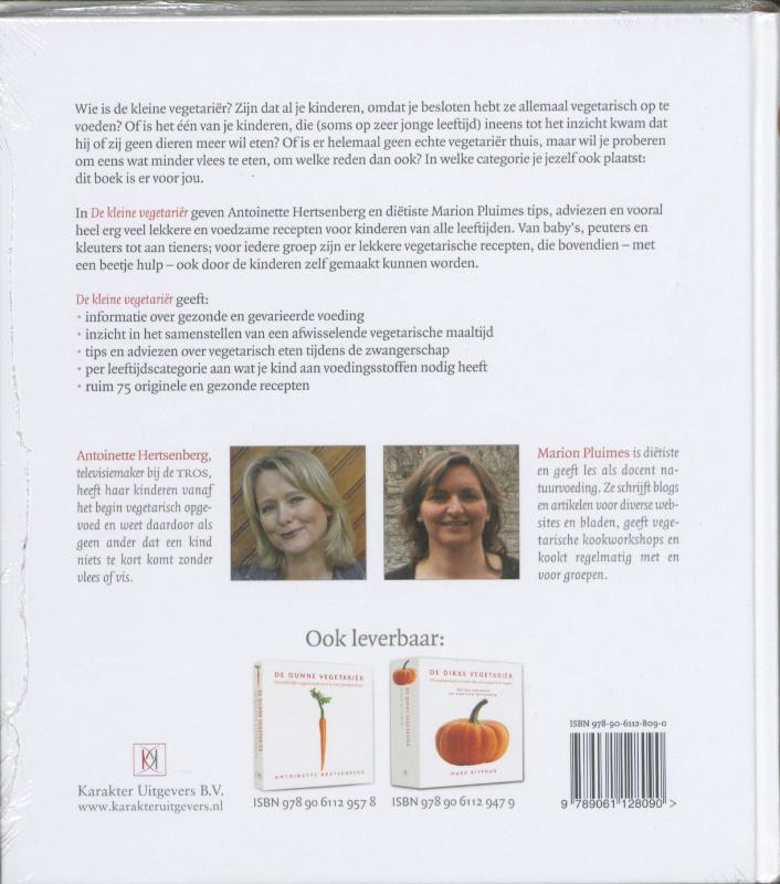 De kleine vegetariër achterkant
