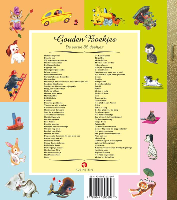 het rode wagonnetje / Gouden Boekjes achterkant