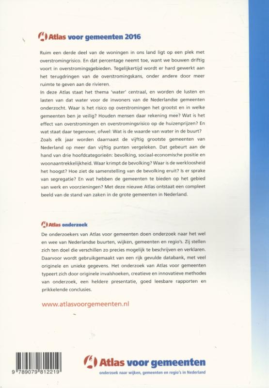 Atlas voor gemeenten 2016 / Water / Atlas voor gemeenten achterkant