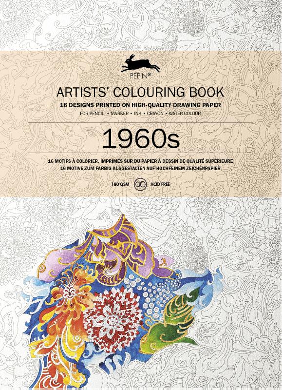 1960S Artists colouring book