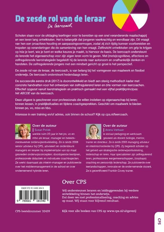 De zesde rol van de leraar achterkant