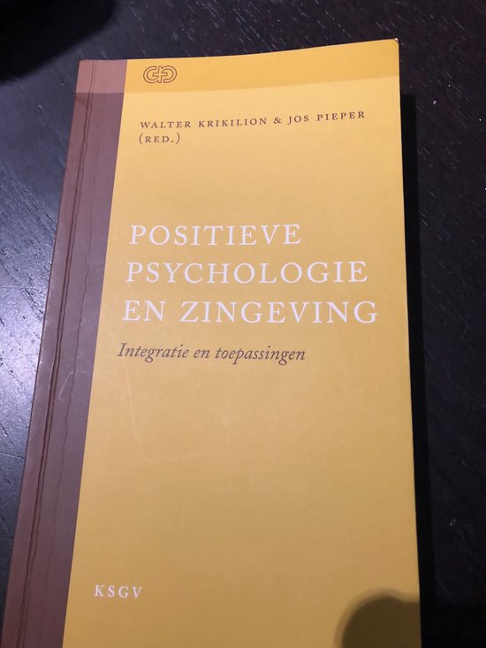 Positieve psychologie en zingeving / Geestelijke volksgezondheid. Tweede serie / 94