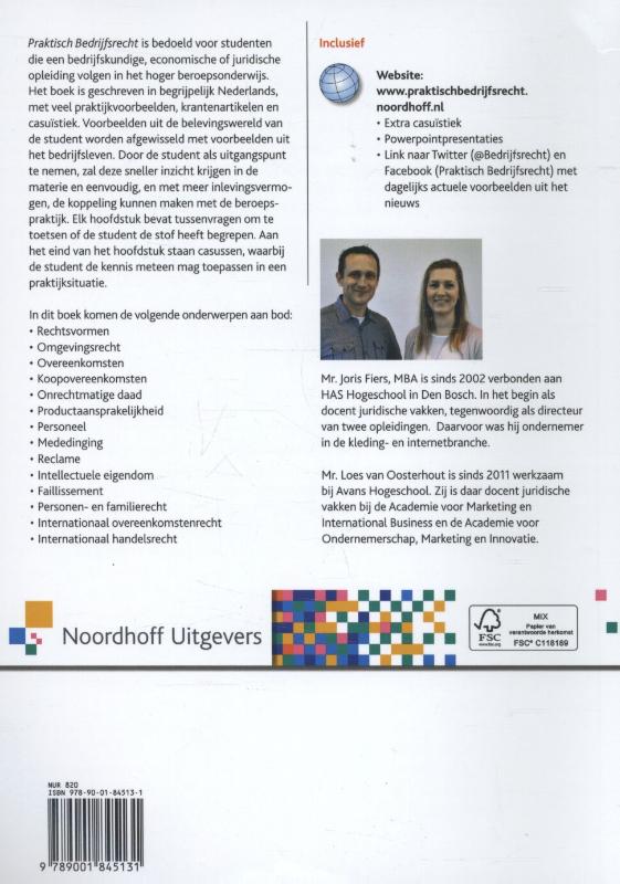 Praktisch bedrijfsrecht achterkant