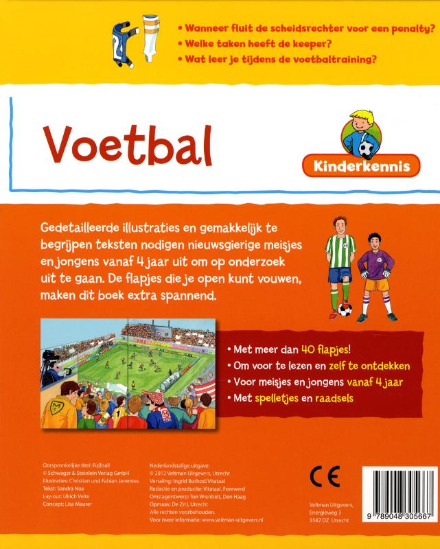 Kinderkennis - Voetbal / Kinderkennis achterkant
