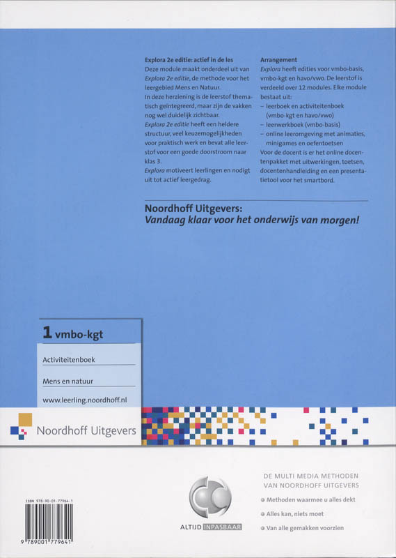 Explora / vmbo kgt, activiteitenboek / Vakantie / Explora-reeks / 6 achterkant