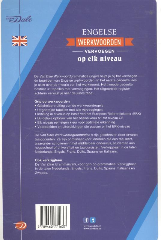 Van Dale werkwoordgrammatica Engels achterkant