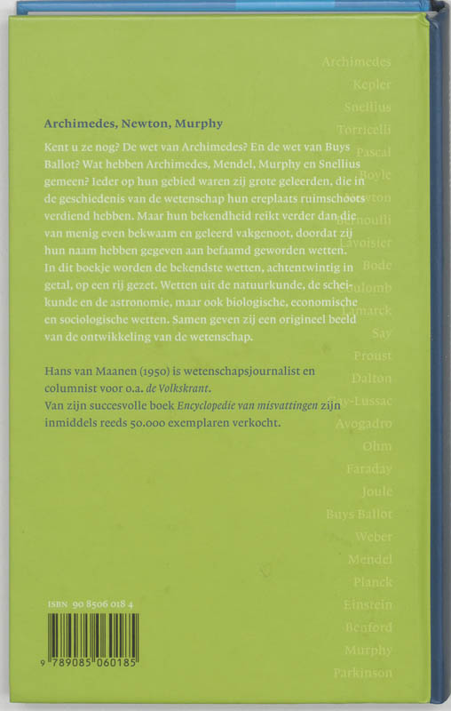 Archimedes, Newton, Murphy achterkant