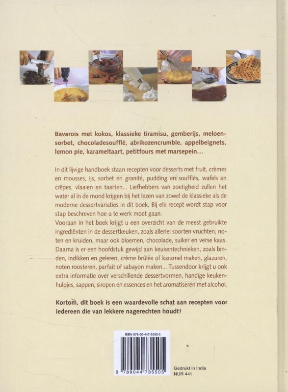 Groot handboek desserts achterkant