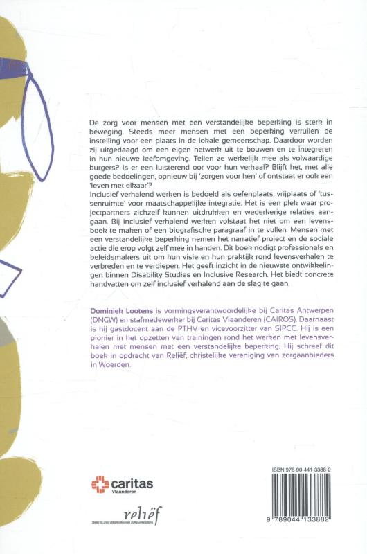 Inclusief verhalend werken met mensen met een verstandelijke beperking achterkant