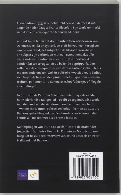 Het Uur Van De Waarheid achterkant