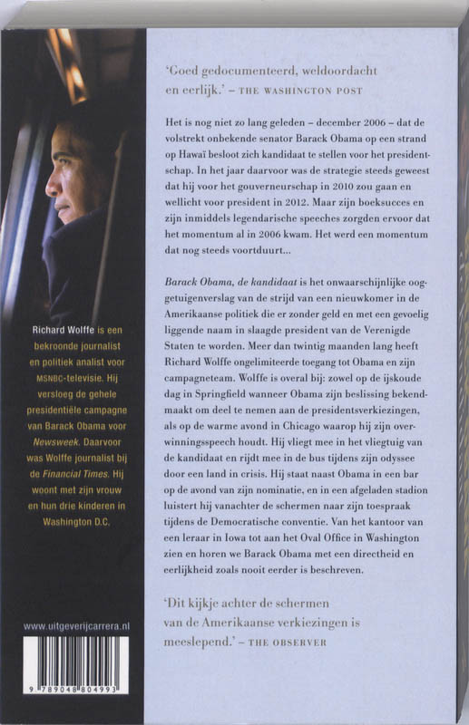 Barack Obama, De Kandidaat achterkant