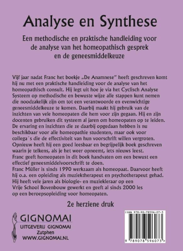 Analyse en synthese achterkant