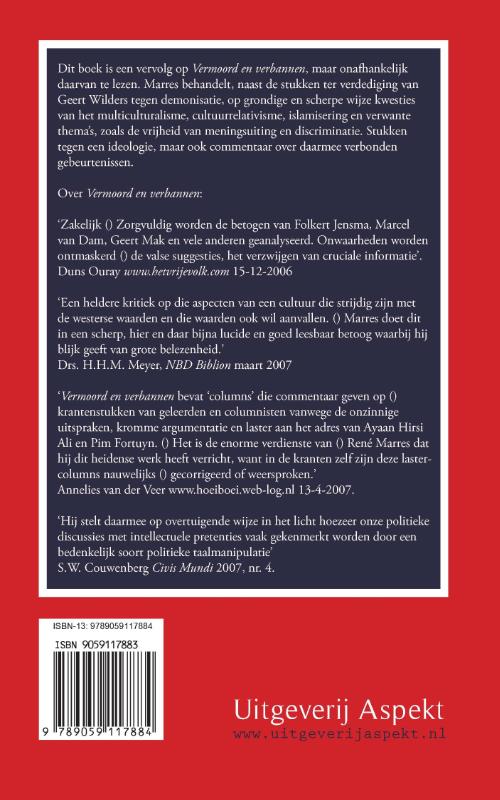 Verdediging van het vrije woord achterkant