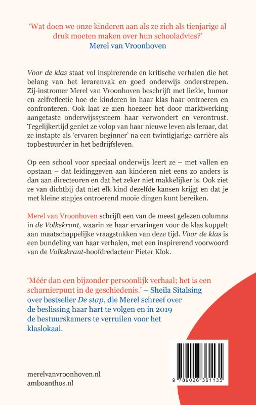 Voor de klas achterkant