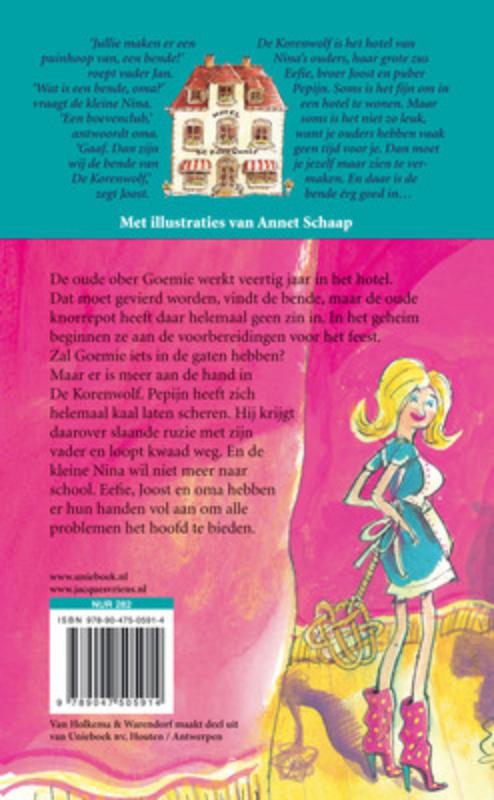 Vlucht van de knorrige kelner achterkant