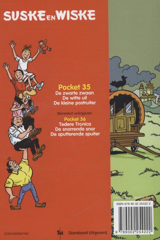 Suske en Wiske pocket 35. pocket 35 (uitverkocht) achterkant