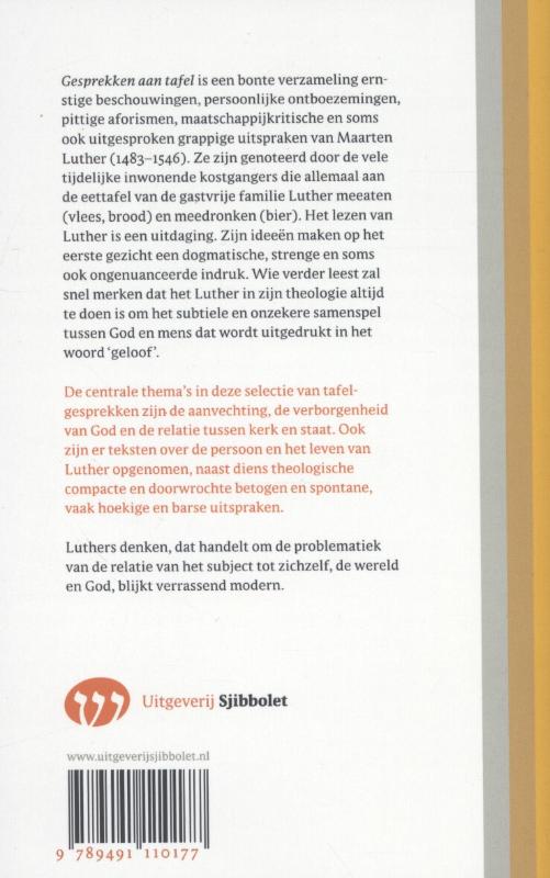 Gesprekken aan tafel / Origine achterkant