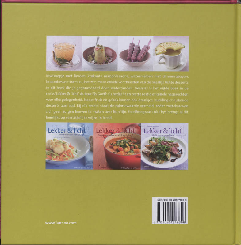 Lekker & licht / 5 Desserts achterkant