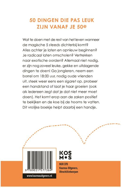 50 dingen die pas leuk zijn vanaf je 50e achterkant