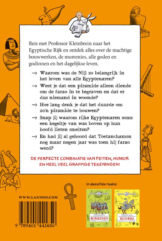 Professor Kleinbrein - De Egyptenaren achterkant
