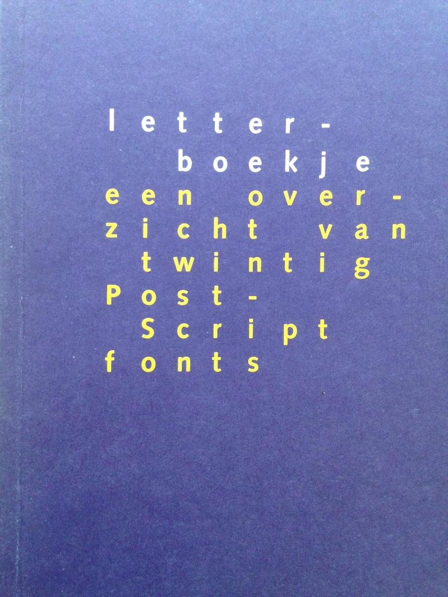 1 Letterboekje