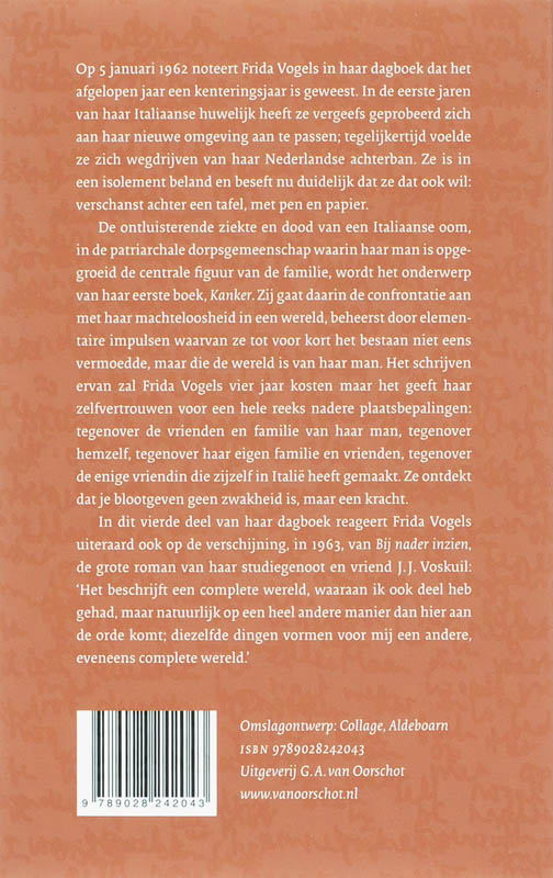 Dagboek 4. 1962-1963 achterkant