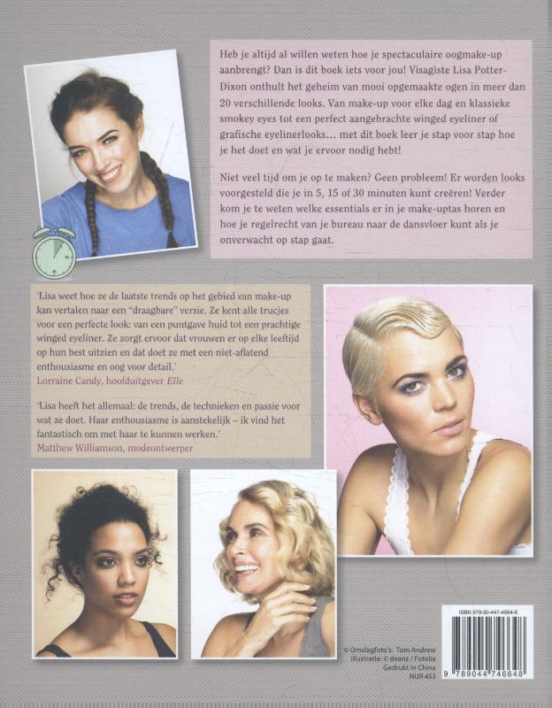 Make-up voor stralende ogen achterkant